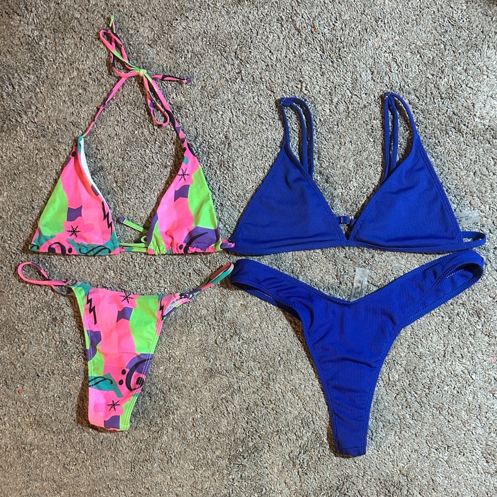 Colorful Cheeky Bikini Set